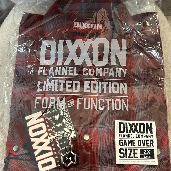NIB Dixxon flannel GAME OVER 2XLT - Picture 1 of 3